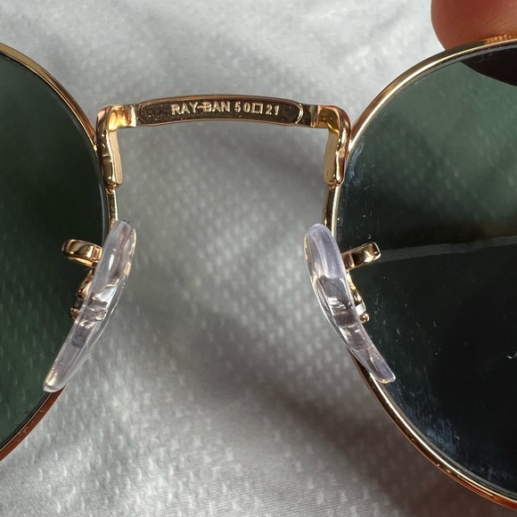 Ray-Ban RB3637 New Round. Gold/Green - Picture 4 of 7